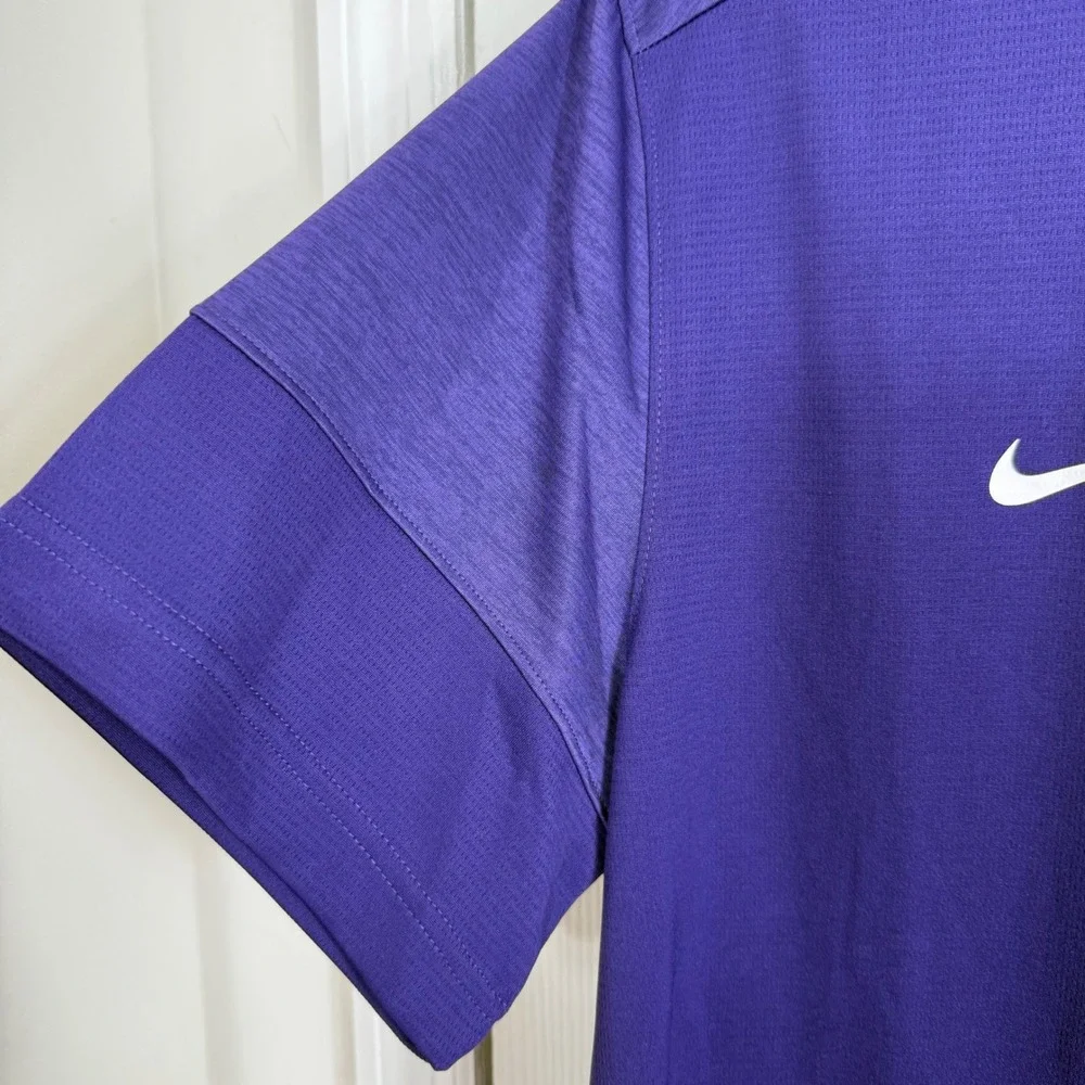 Nike LSU Tigers Shirt Large Purple Performance Athleisure Gameday Tee
